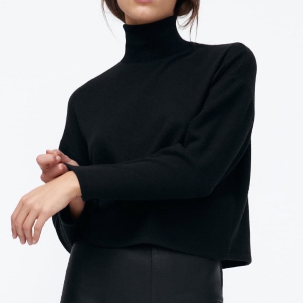 Zara Black Knit Top